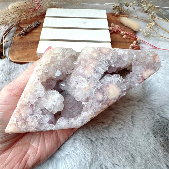 Gorgeous Pink Amethyst with Flower Agate Free Form - Picture 1 of 10